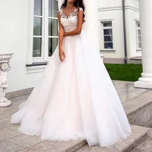 Розовое прекрасное свадебное платье с коротким рукавом, иллюзия, кружева, пуговица, аппликация, молния, ТРАПЕЦИЕВИДНОЕ свадебное платье, vestido de noiva