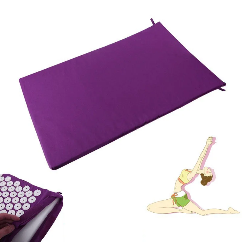Conjuntos de Acupuntura Aliviar o Estresse Esteira + Travesseiro Massager Almofada Massagem Acupuntura Esteira Dor Nas Costas Rosa Pico Relaxamento Yoga 9 Instrumento cuidados c pés