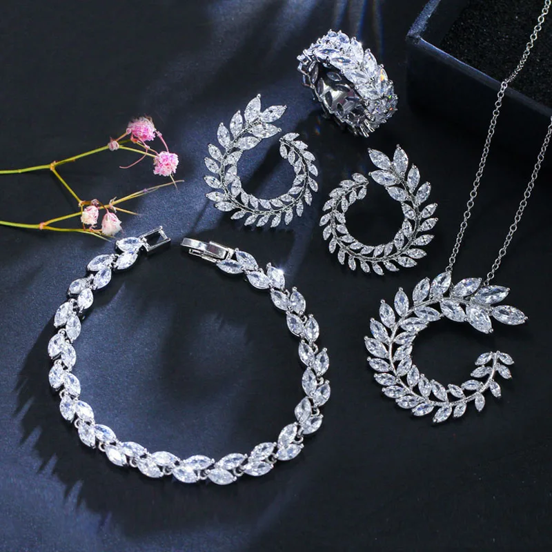 white jewelry set