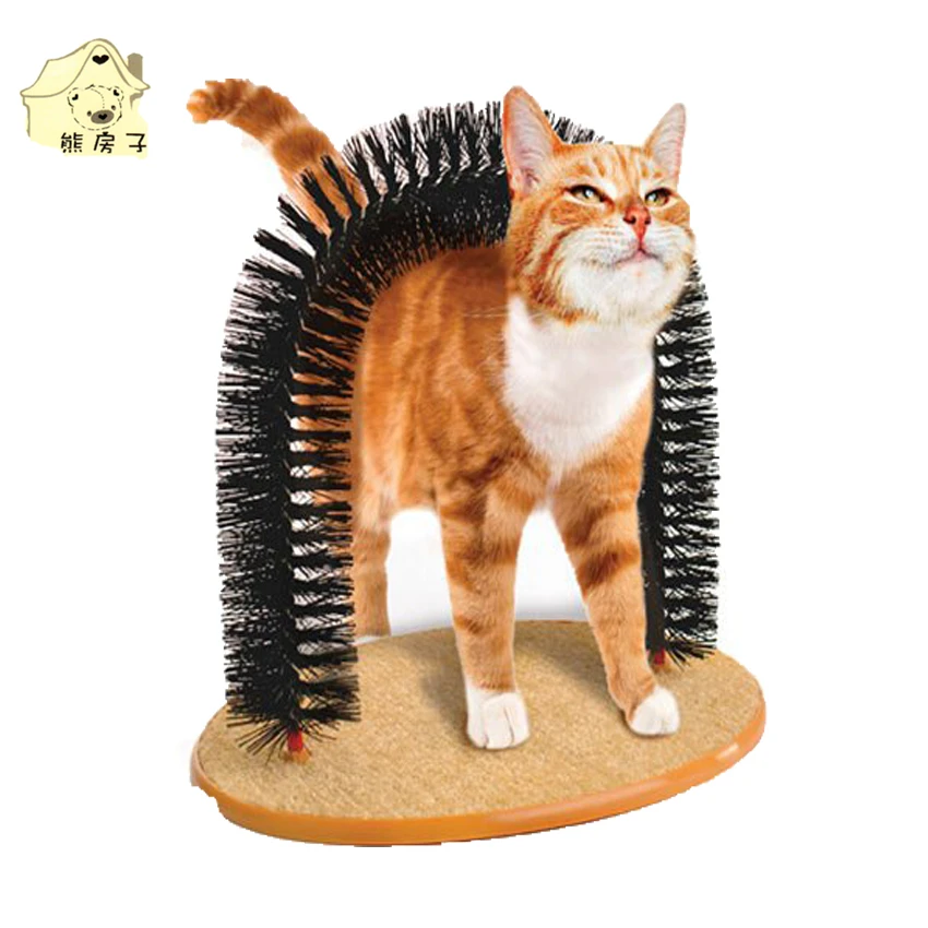 High Quality Pet Toys Arch Shape Cat Self Groomer Massager juguetes
