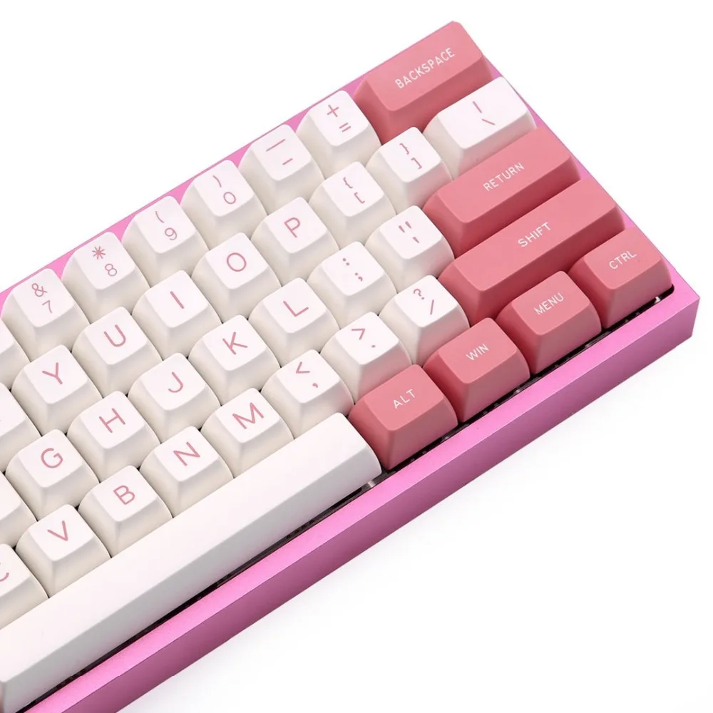 MAXKEY розовый и белый SA keycap Doubleshot ABS 130 ключи для cherry механическая клавиатура