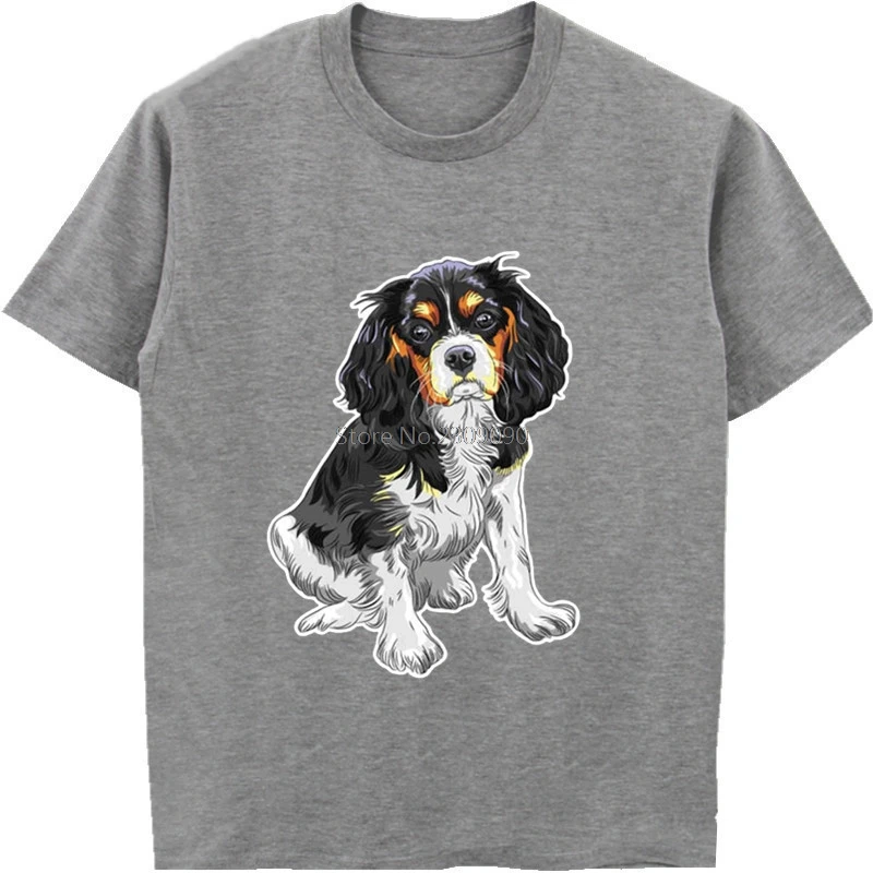 Cavalier King Charles Spaniel Graphic Cotton Casual Tee - Unisex Streetwear T-Shirt