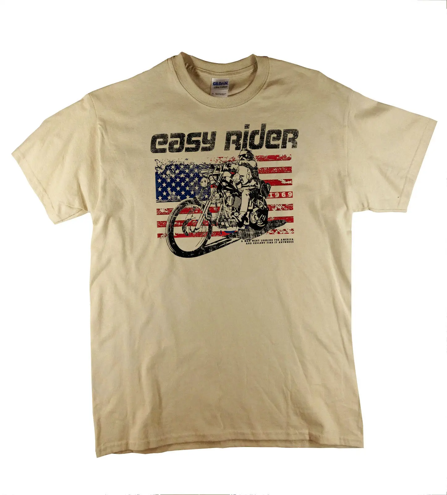Easy Rider Mens Biker T-Shirt Motorbike Motorcycle Electric Guitar Rock Music 