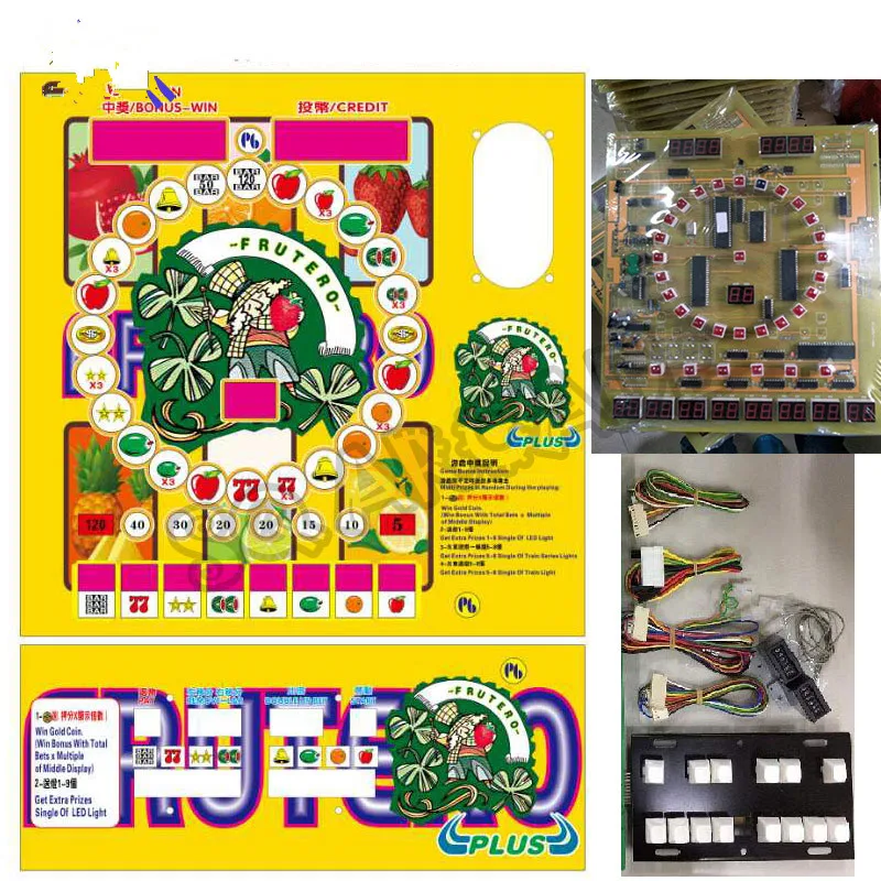 

fruit PCB plate Mario with wiring for the casino / slot board game of the arcade game machine.