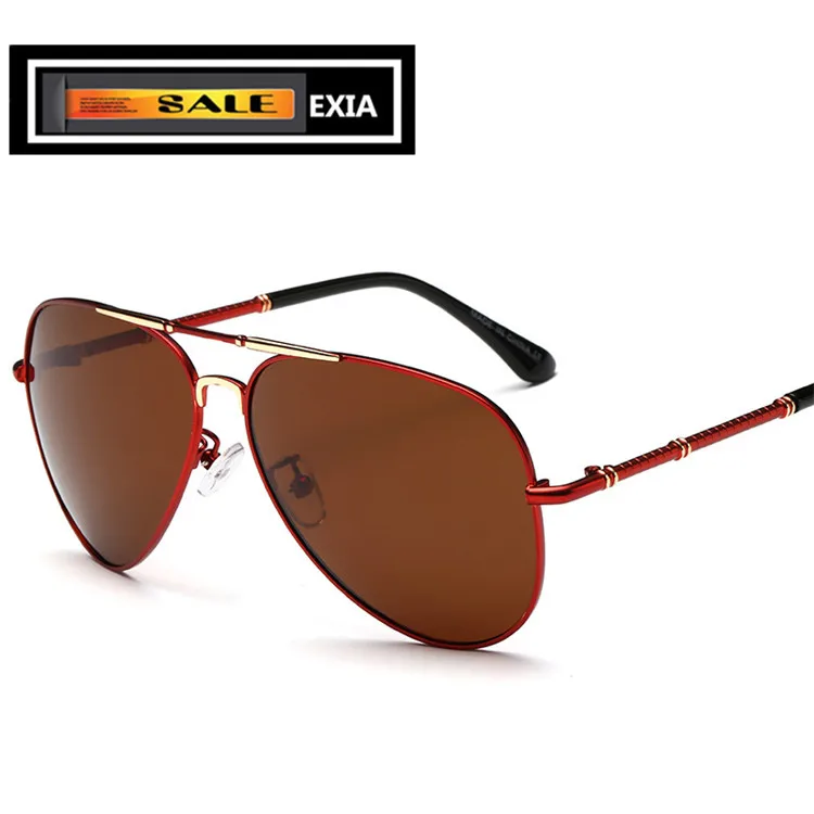 Brown font b Sunglasses b font Lenses Polarized High Vision Men Driving Spectacle EXIA OPTICAL KD