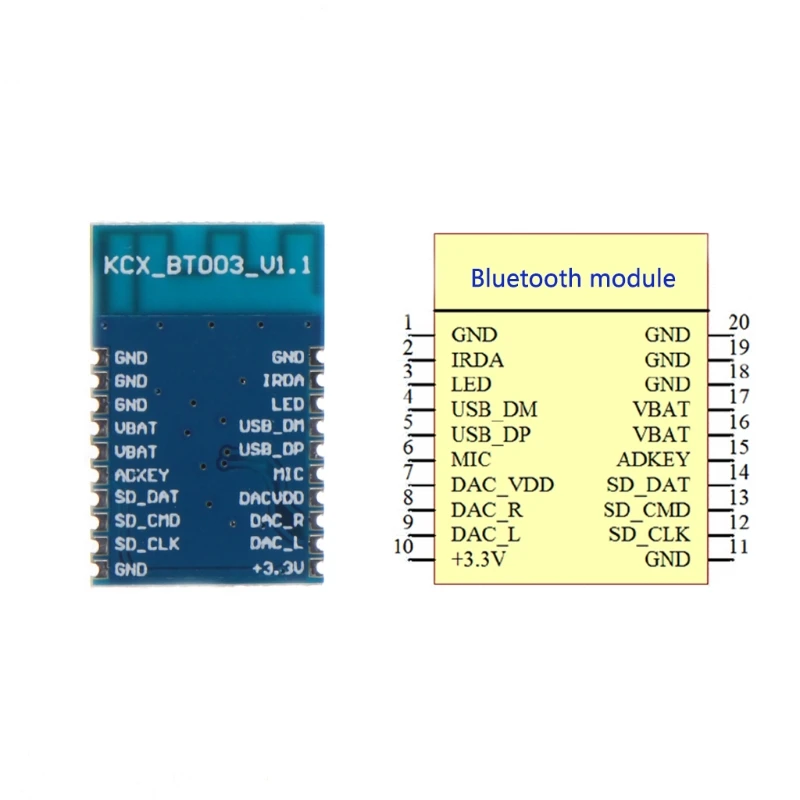 KCX BT003 Bluetooth 4,2 аудио приемник модуль беспроводной платы стерео