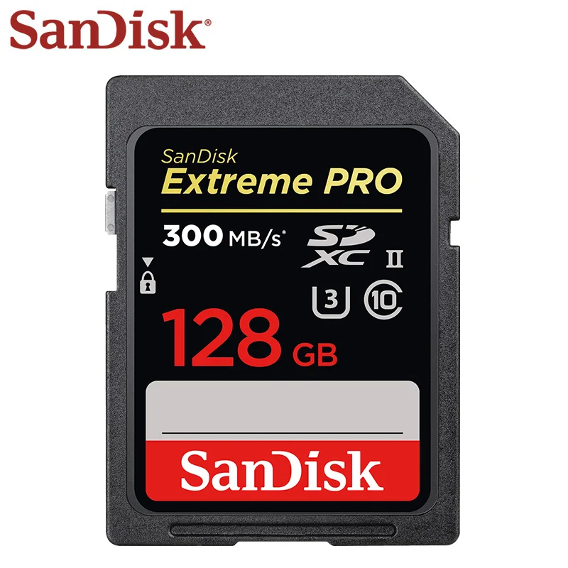 SANDISK EXTREME PRO SD UHS-II карты 32 GB 64 GB Высокая Скорость C10 U3 4 K видео Full HD Камера карты памяти до 300 МБ/с. 2000X SD карты