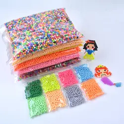 6000 шт. воды палку DIY волшебные шарики мяч Аква-бусины Jouets Perler Hama Aquabeads пиксели Magic Развивающий пазл игрушка