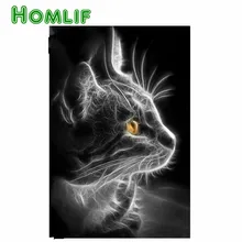 Кошка алмазная живопись eigen foto Единорог на заказ с учетом региона в течение 5d бриллиантовый рисунок Рождество карты Хэллоуин Декор