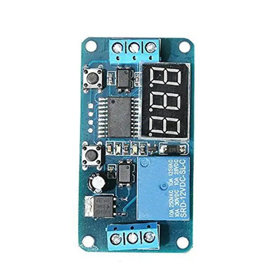 

DC 12V LED Display Digital Delay Timer Control Switch Module PLC Automation