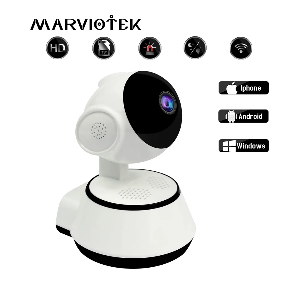  Baby Monitor IP WiFi Della Macchina Fotografica Del Bambino Macchina Fotografica di vetro Audio Vid