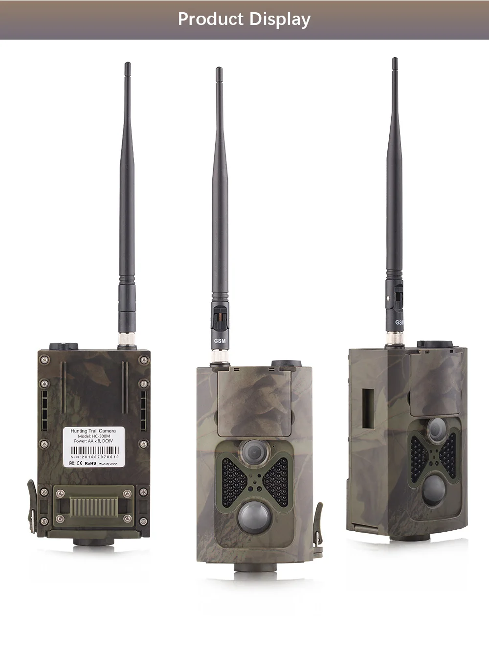 HC500M Photo Trap Camera MMS 940nm Wild HuntinTrail Camera MMS GPRS Photo Traps 120 degree Wide Viewing Angle Camera Trap Trail (5)