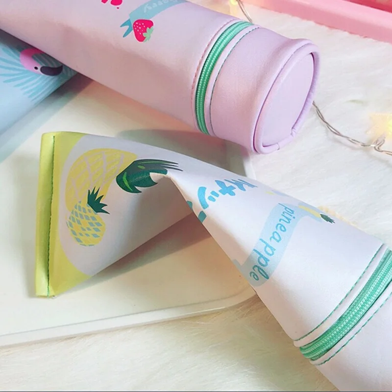 Корейская фруктовая мобилизация Stero зубная паста PU водонепроницаемые школьные пеналы пенал для канцелярских принадлежностей пенал для школы