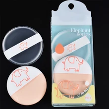 2 шт. силиконовые+ губка составляют Puff комплект ясно, силикагель и воздушной подушке Puff Набор косметический пудра лица губки