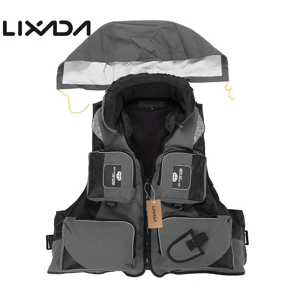 Жилет Lixada Fly Fishing спасательный жилет из полиэстера для плавания на открытом