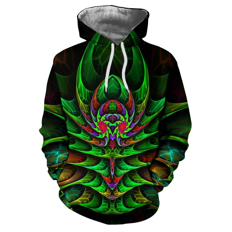 

Men/Women Casual Hoodies Psychedelic Light Show Music Festival Clothes 3D Print Hip Hop Streetwear Pullovers Sweatshirts Coats