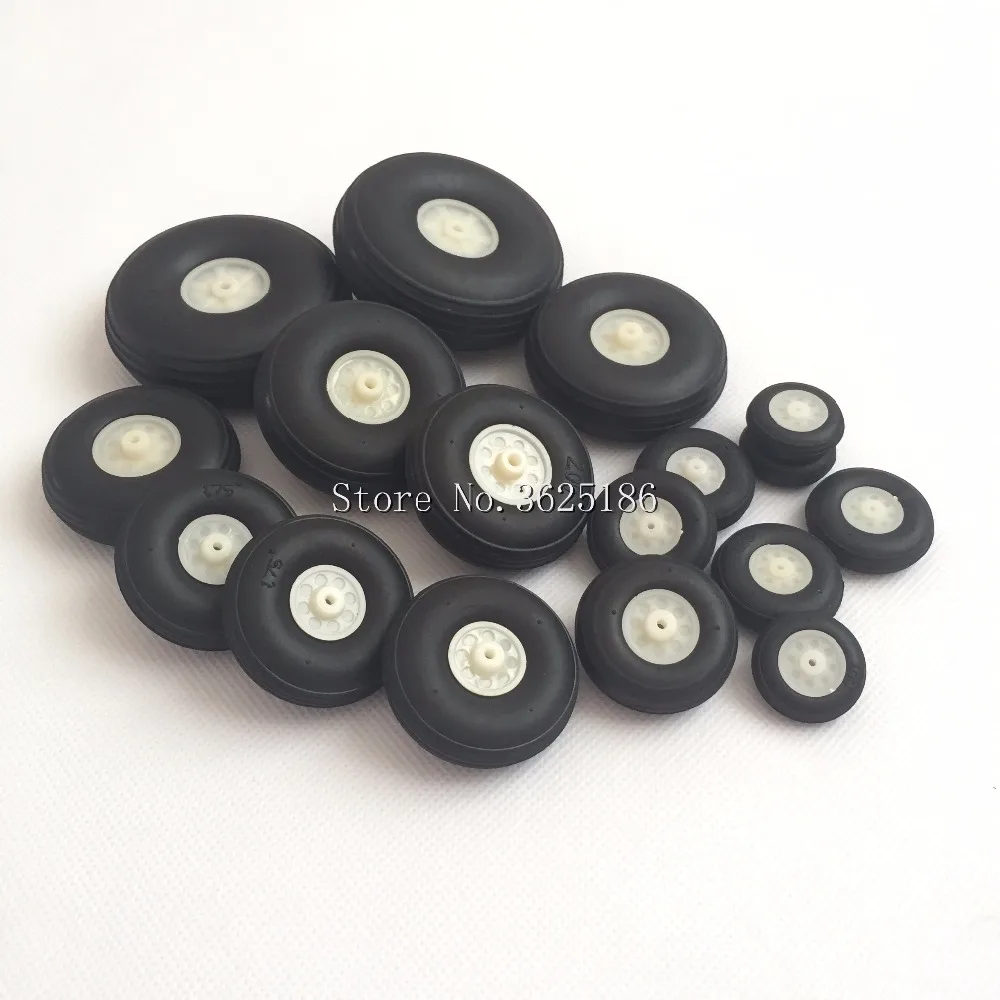 

10pcs/lot High elastic rubber wheel for Rc Fixed-wing airplane(diameter 25/32/45/50/55/64/70/76MM ) can for DIY robot tires