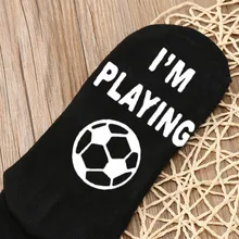 1 пара, игровые хлопковые дышащие носки с буквенным принтом, подарки на день рождения, Рождество, MC889