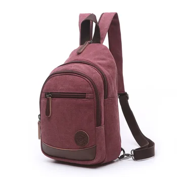 

2020 Canvas Women Backpack Backpack Small Student Bags Ladies Shoulder Bags Zipper 8 Color Daily Chest Daypack