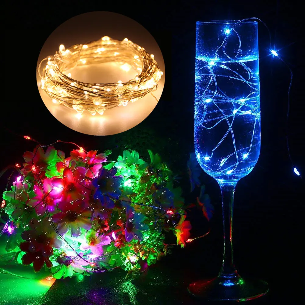 

LED String light 10M 5M 2M 3AA Battery Powered USB Copper Wire String Lights Outdoor Fairy Light for Xmas Garland Party Wedding