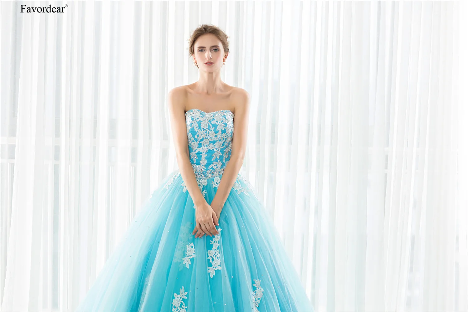 Favordear бирюзовое платье для кинсеаньеры 15 лет Vestidos De 15 Anos Quinceanera платья вечерние платья сладкий 16 платье