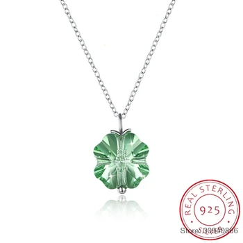 

SMTCAT 925 Sterling Sliver Women Necklace Crystal from Christmas Snowflake Kyanite Pendant Necklace Collar