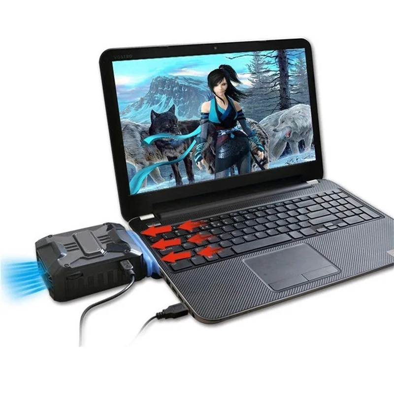 

Newest Portable Mini Cooling Fan CPU Cooling Fan Vacuum USB Laptop Cooler Fan Air Extracting Cooler for Notebook Computer