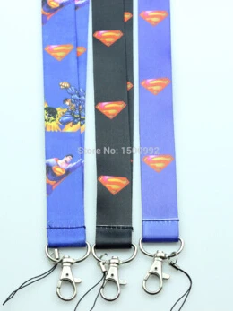 

Lot 50 Pcs Heros Spiderman Superman Straps Lanyards Mobile Phone,ID Card,Key 019