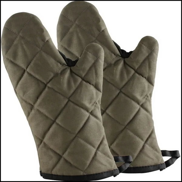 by DHL or EMS 200 pairs 17" Flame Resistant Cotton Oven Glove Flame