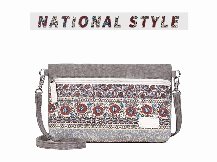 Canvasartisan брендовая новая женская сумка на плечо, холщовая Ретро стиль, цветочные сумки, женская маленькая сумка-мессенджер, женские сумки через плечо