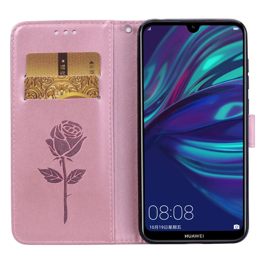 Шикарный кожаный флип чехол для Huawei Y7 Pro 2019 Y6 Prime 2018 Honor 20 10 Lite 8C 8X 8A 9X P Smart plus с
