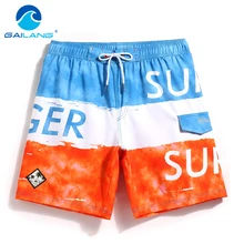 Gailang Брендовые мужские пляжные шорты, купальники, быстросохнущие, большие размеры, тренировочные брюки, мужские шорты, повседневные