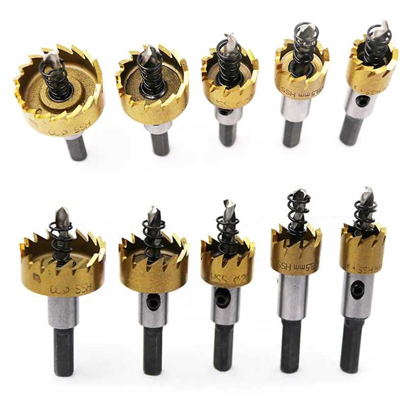 5pcs High Speed Steel Hole Drill Bit Aluminum Hole Opener Metal Sheet