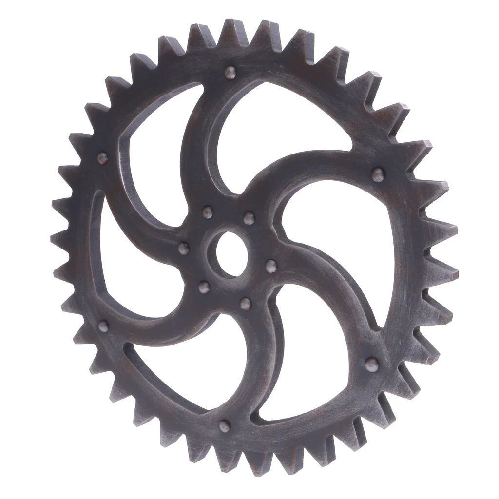 29cm Wood Vintage Steampunk Gear Signs Ornament Wall Hanging Plaques for Home Garden Decor Bar Pub Cafe Art Craft Signs
