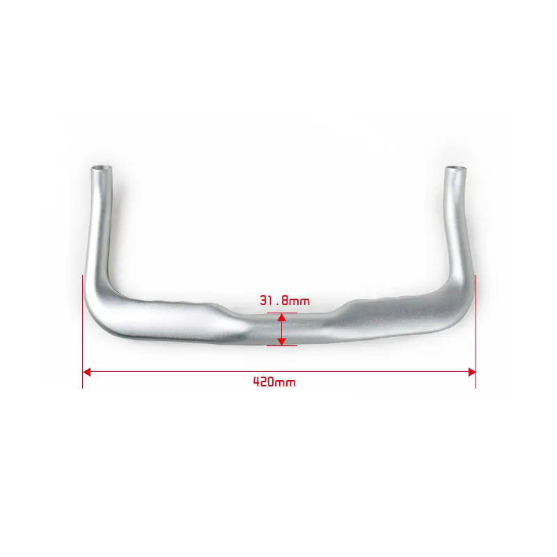 Руль с фиксированной шестерней 31,8 мм* 420 мм из алюминиевого сплава для велосипеда