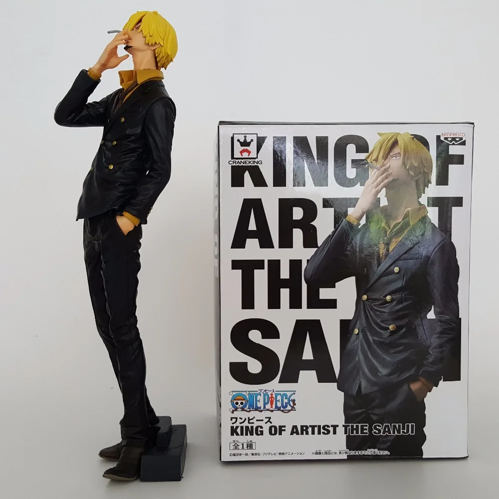 One Piece Action Figures King Of Artist Sanji 260mm One Piece Anime Juguetes Sanji PVC Model