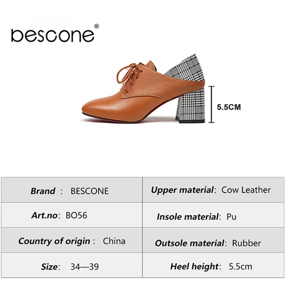 Neuheiten Qualität Büro Hohe Schuhe Quadratische Bo56 Design Heels Splice black Frauen Caramel Elegante Lace Pumpen Bescone Pumps 2019 Up RWwnf8qII