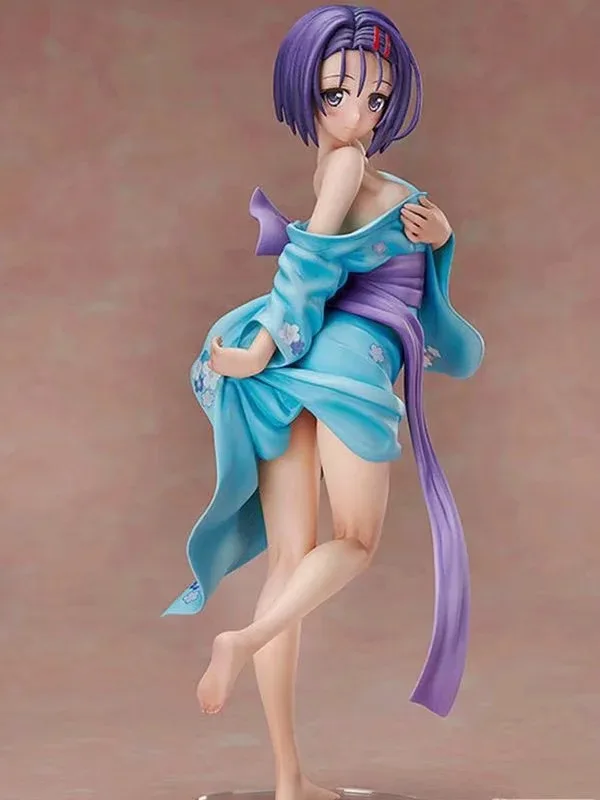 New Hot JAPAN Anime To LOVE Darkness Sexy Girl Haruna Sairenji Bath Dress Adult PVC Anime Sexy Figures Collectible Model Toy (4)