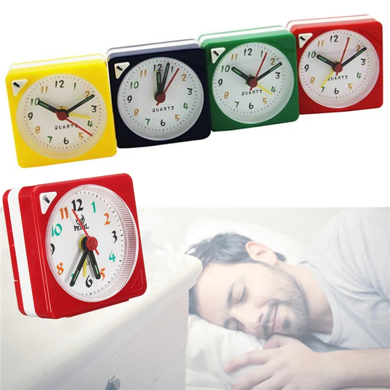 Mini Travel Alarm Clock Analogue Quartz Battery Operated With Snooze LED Light Trip Bed Compact Alarm Clocks Mini Travel Alarm Clock Analogue Quartz Battery Operated With Snooze LED Light Trip Bed Compact Alarm Clocks