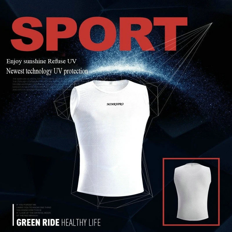 

MIMRAPRO White Color Cycling Base Layer / Riding Underwear / Sweat Shirt / Tights Clothing Thin Perspiration Moisture Absorption