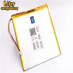 Вилка 1,0-4 P PC 3,7 V 3595100 6000 mah аккумуляторная батарея lipo Солнечная зарядка для литиевого аккумулятора литиевая батарея с PCM