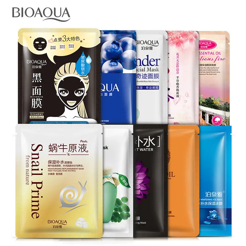 

BIOAQUA 30 Pieces Face Mask Perfect Experience Set Moisturizing Depth Replenishment Unisex Skin Care Cosmetic