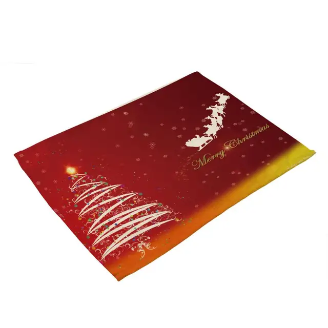 /"árbol de Navidad/" servilleta de algodón//Tela de la cena NK00018846