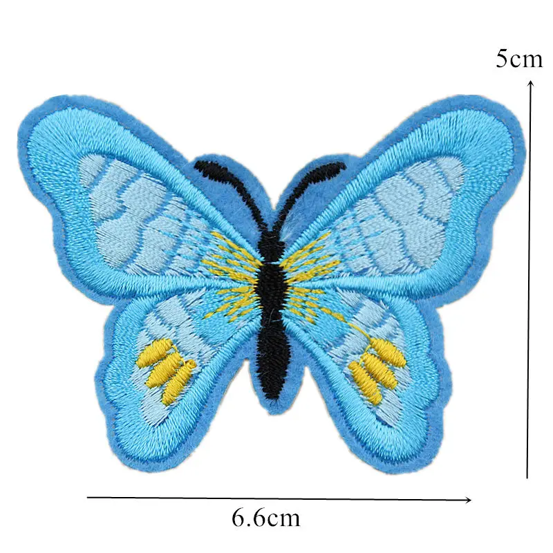 13 шт. вышитые нашивки «бабочки» пришить вышивка металлик бабочки Значки для заклепки для джинсов шляпа футболка DIY Аппликации Ремесло