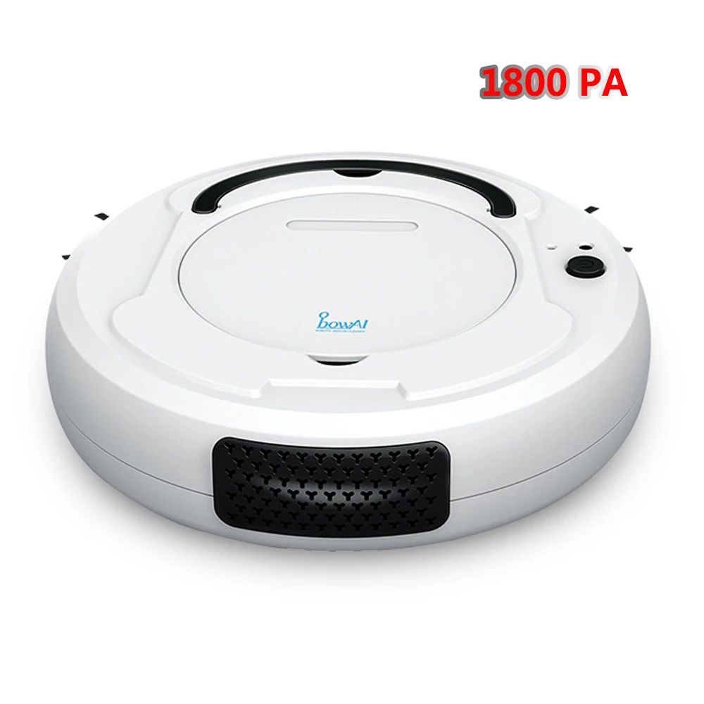 

Multifunction 1800PA Poweful Suction Robot Vacuum Cleaner For Home USB Charging Low Noise Dry Wet Mopping Cleaning Appliances