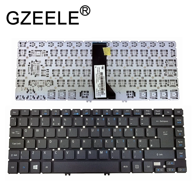 

GZEELE new English US Keyboard for Acer Aspire R7-571 R7-571G R7-571P R7-572 R7-572G R7-572P without frame UK without backlight