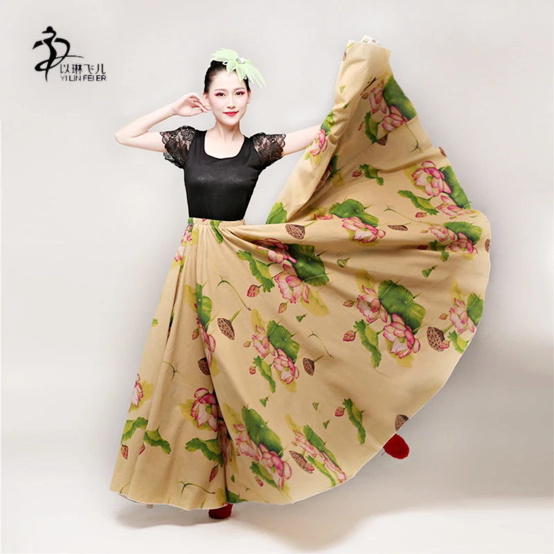

New Flamenco Ballroom Dance Skirts Women's Standard Skirt Performance Dance Dress Belly Dance Skirt Flamenco Dress