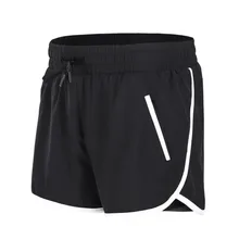 Высококачественные женские спортивные шорты, однотонные быстросохнущие дышащие шорты для йоги, короткие брюки с карманами NCM99