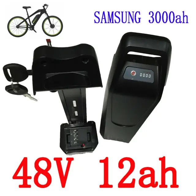 Cheap Free shipping and duty Hot selling Samsung 48v li ion battery for electric bike 48v 12ah down tube e-bike battery