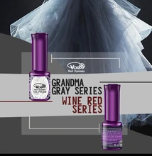 VOG Free Shipping 6pcs 6ml 12 colors for choice Wine Red Gel Polish For Nail Art Gel lacquer Gel varnish